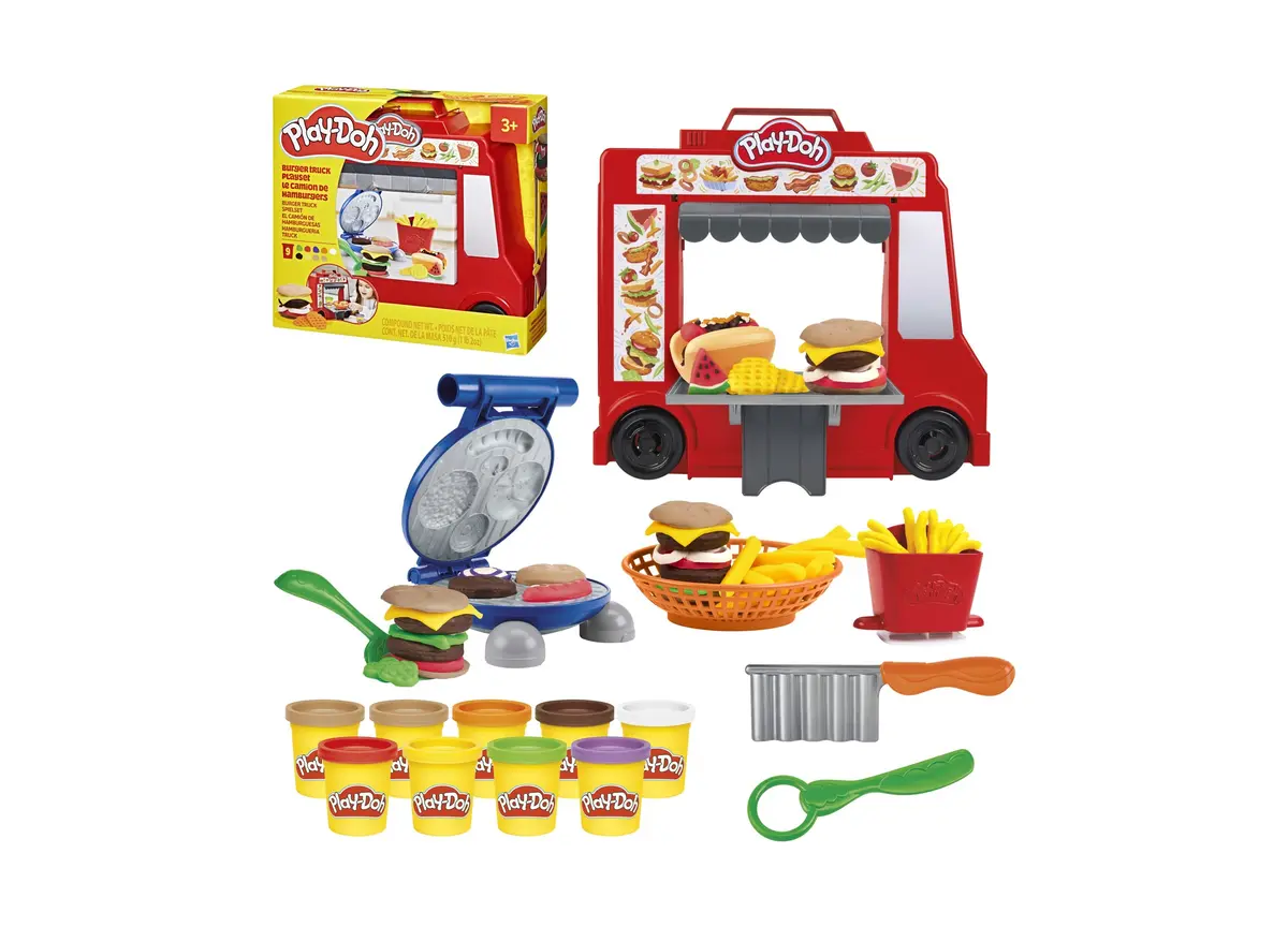 Play-Doh Burger Truck Creations Playset - Culinary Art Fun 1