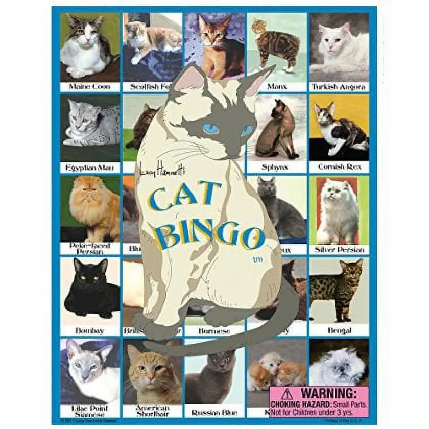 Cat Bingo: Discover Breeds, Behaviors, And Fun Facts Game 1