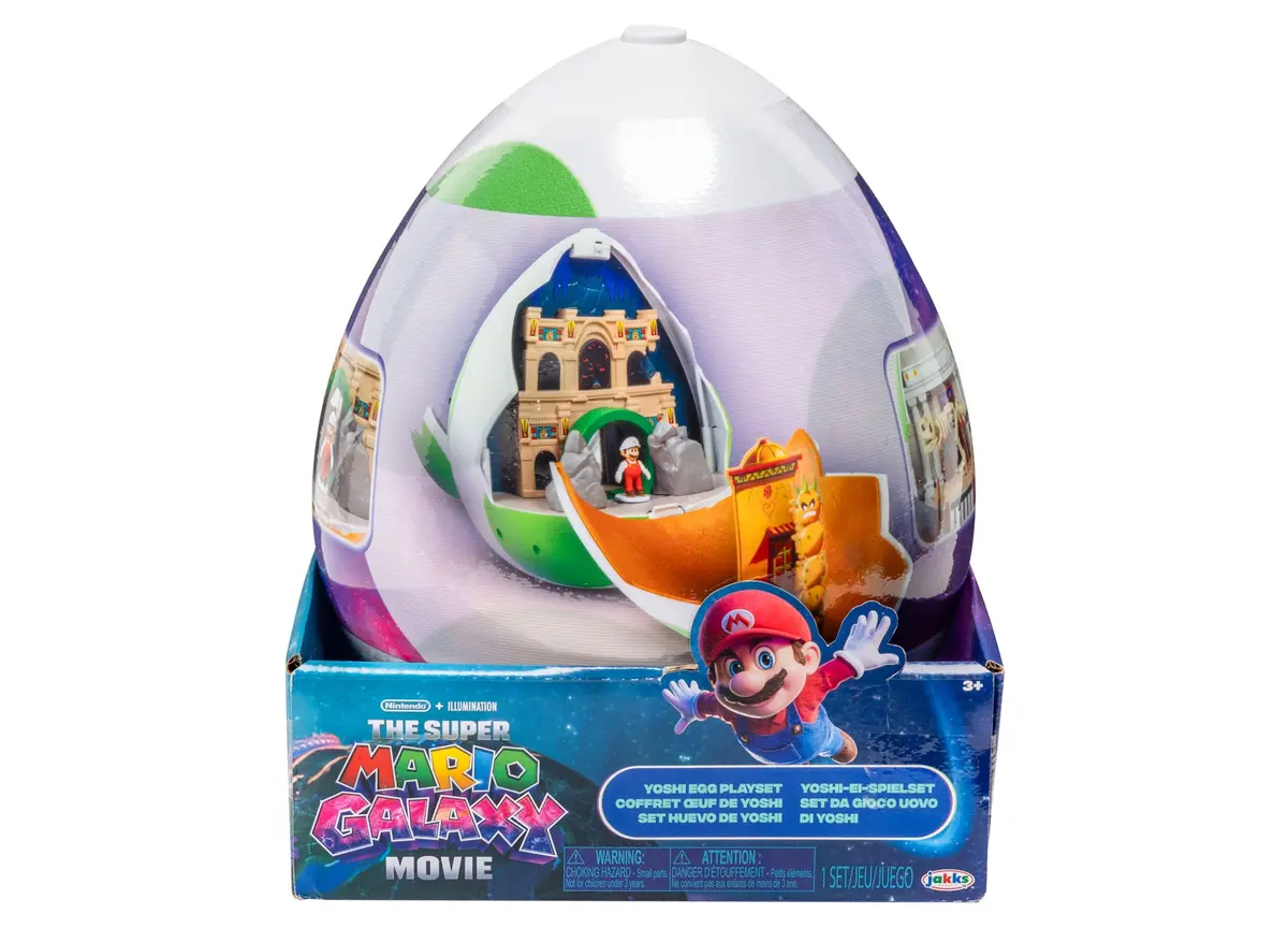 Super Mario Yoshi Egg Galaxy Movie Action Figure Playset 1
