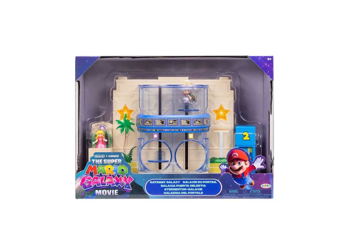 Super Mario Movie Gateway Galaxy Diorama Action Figure Set 1