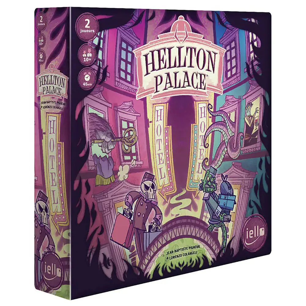 Iello Hellton Palace Underworld Hotel Strategy Game For 2 Players 1