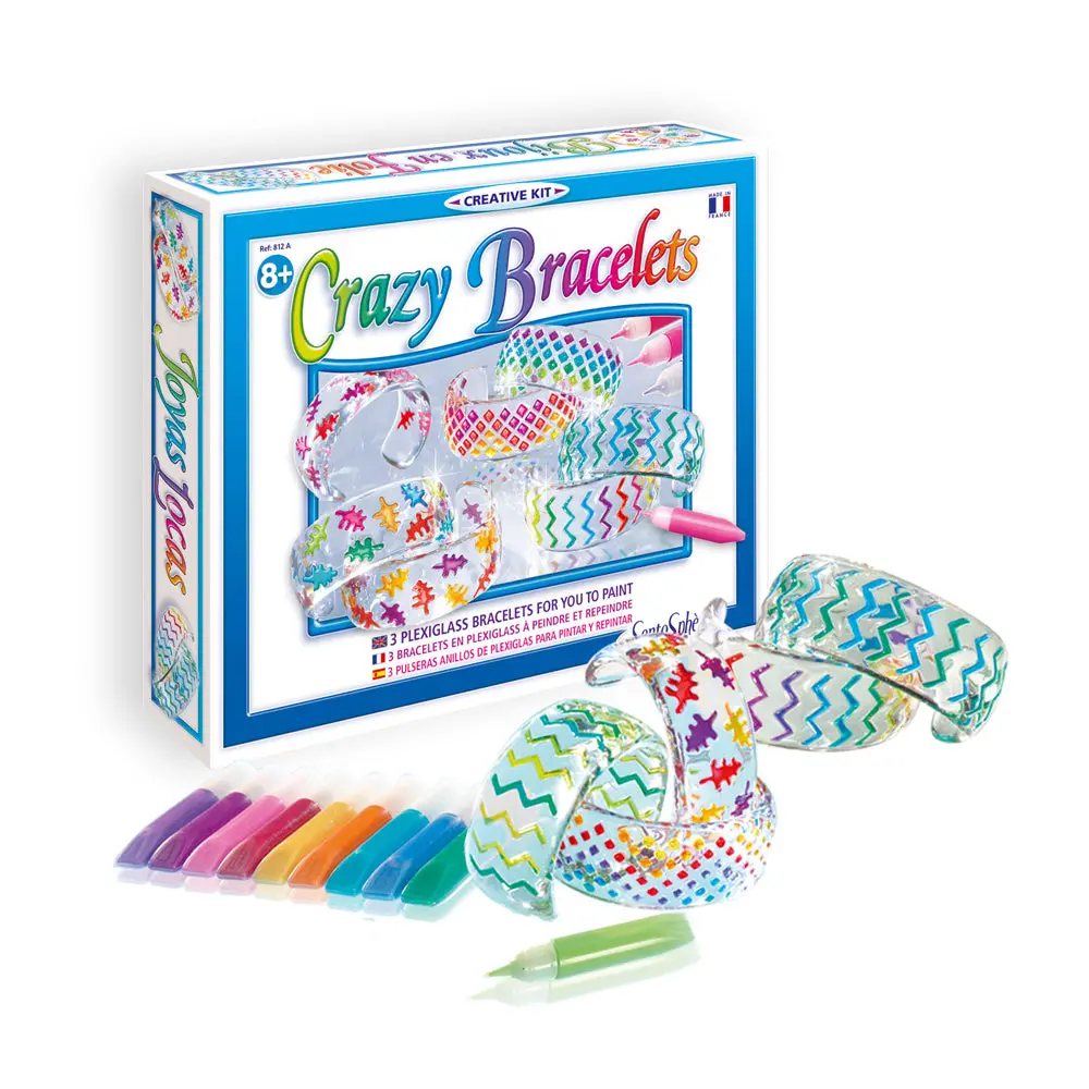 Sentosphere Usa Crazy Bracelets Creative Kit - Stain Glass Painting Set 1
