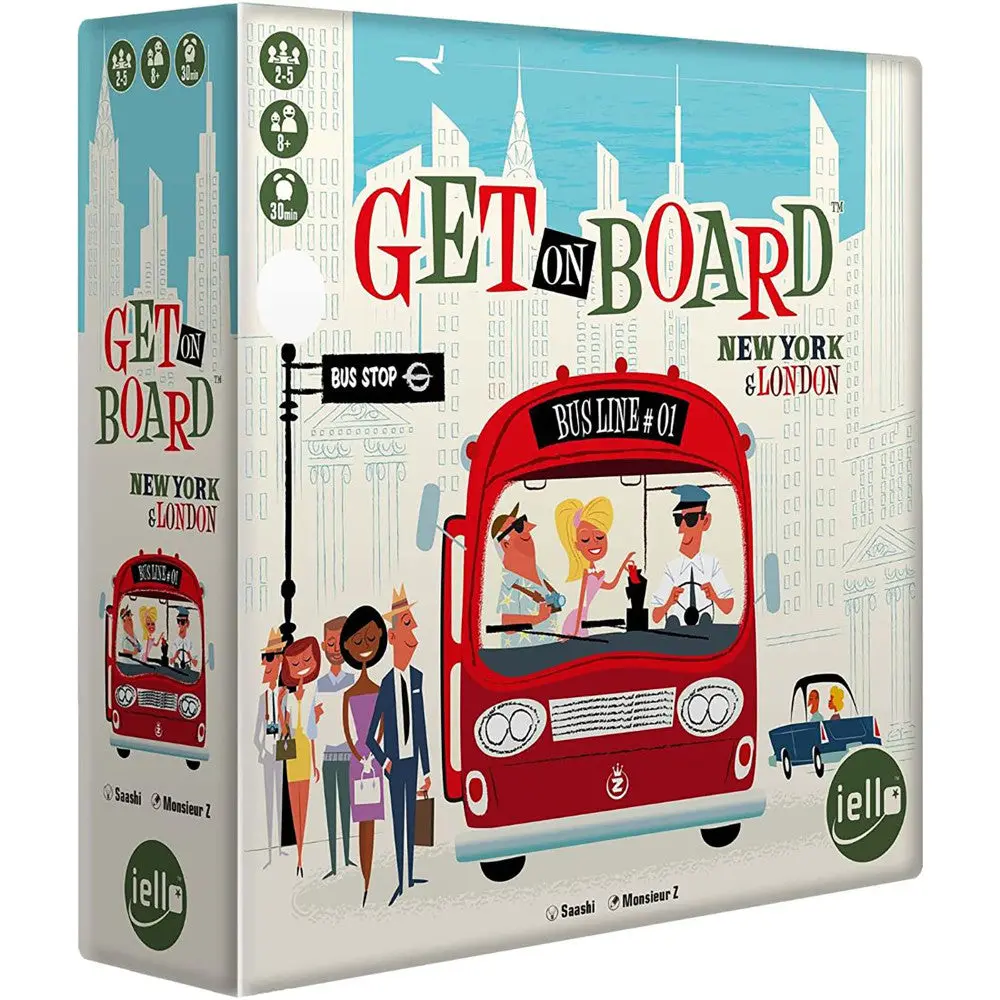Get On Board: New York & London Dual City Strategy Board Game 1