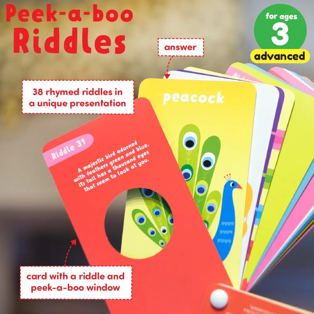 Banana Panda Peek Boo Riddles Advanced Set - Multicolor Riddle Cards For Kids Age 3+ 1