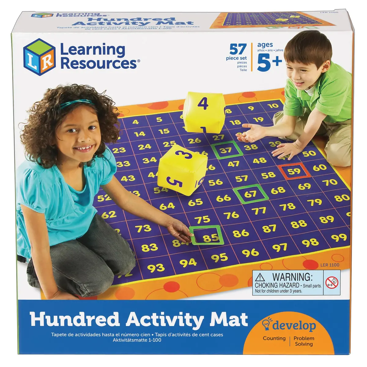 Learning Resources Hip Hoppin‚Äô Hundred Mat - Interactive Math Learning Toy 1