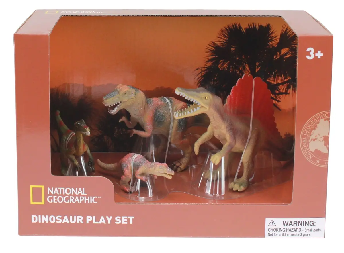 National Geographic Carnivore Dinosaur Figurines, 4-Piece Collector Set 1