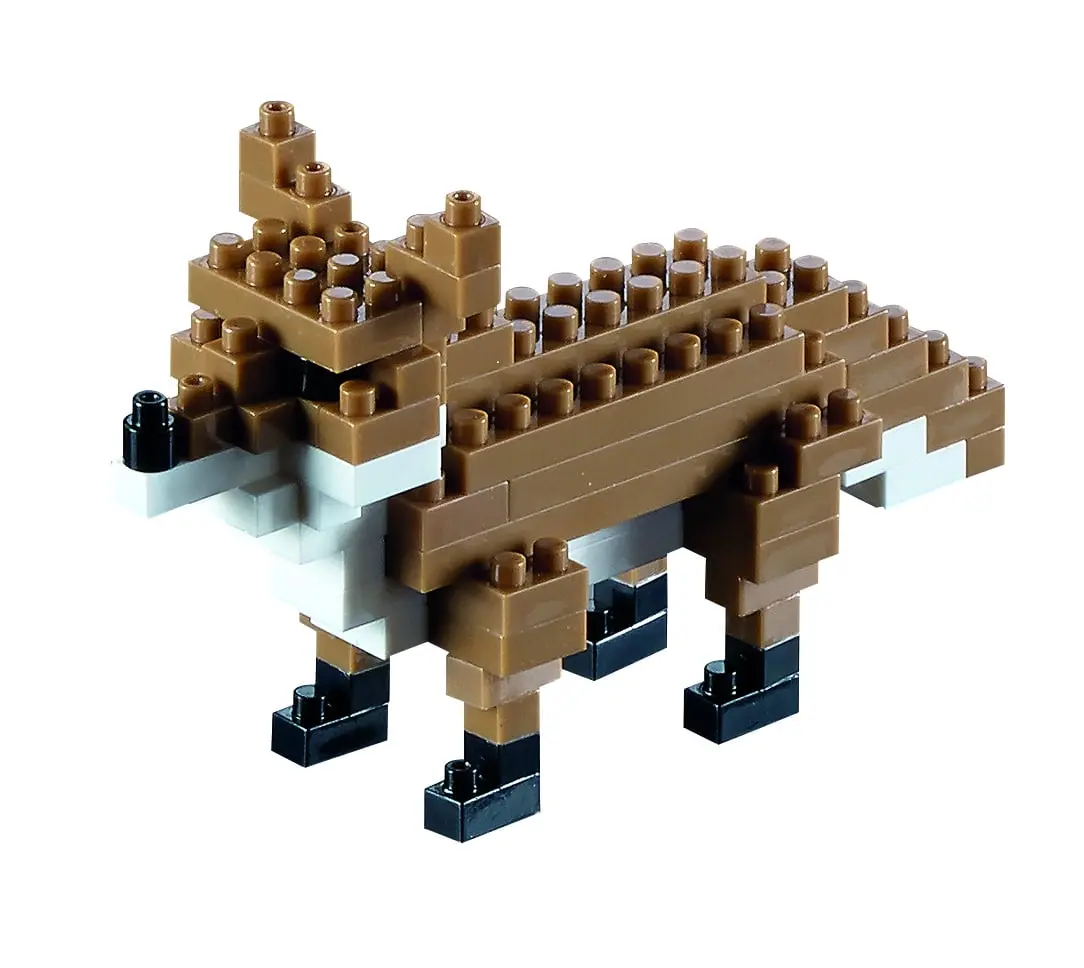 Brixies Building Set - 74 Piece European Fox Model Kit 1
