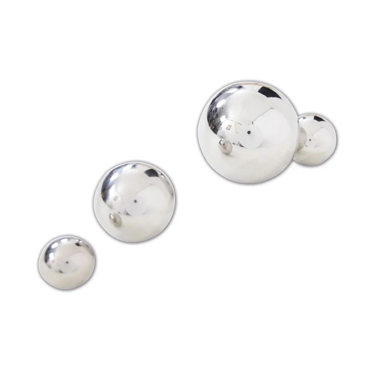 Tickit Sensory Reflective Balls - Set Of 4, Silver 1