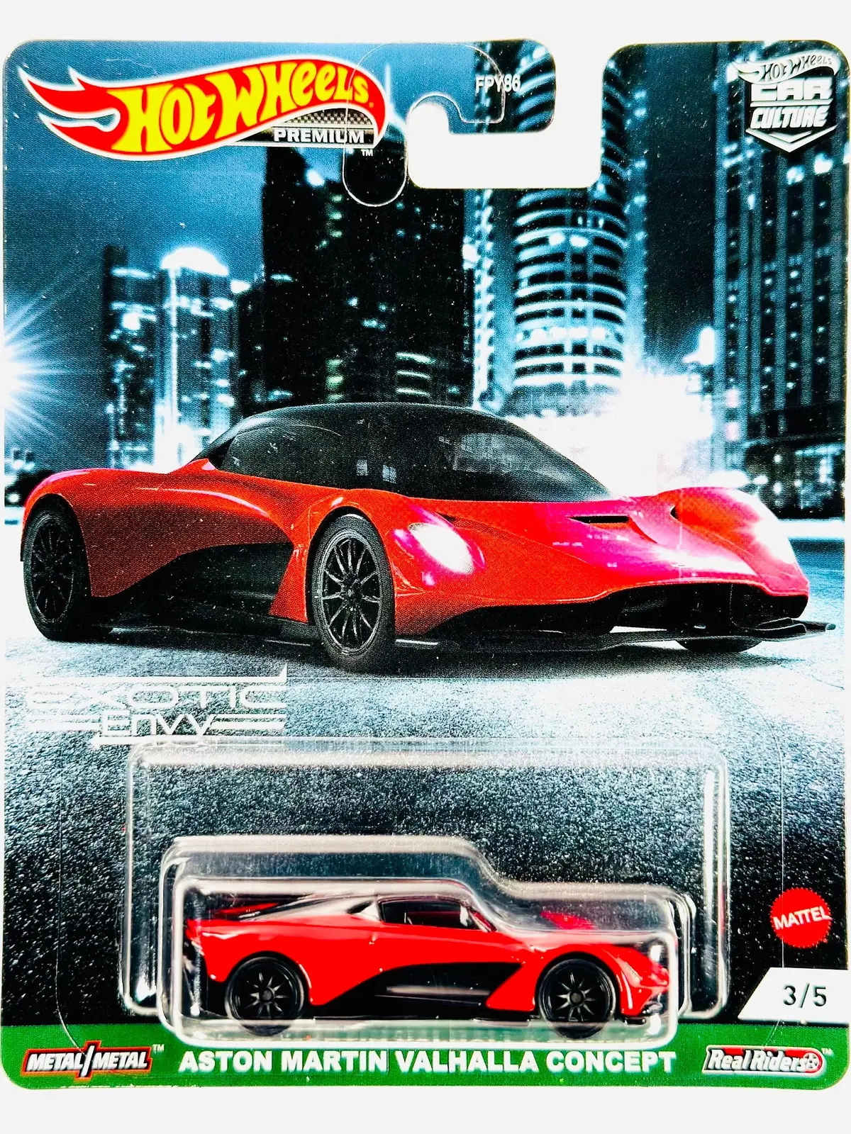 Hot Wheels 2021 Car Culture Exotic Envy Aston Martin Valhalla Concept - Damaged Card 1