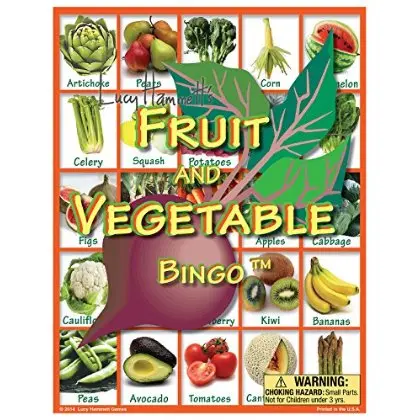 Nutri-Bingo: Fruit & Veggie Learning Game For Kids & Classrooms 1