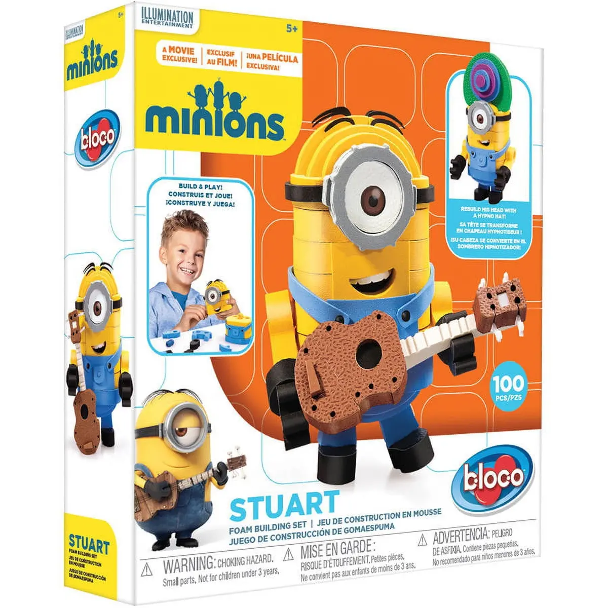 Bloco Toys Bloco 100-Piece Minion Stuart Building Set 1