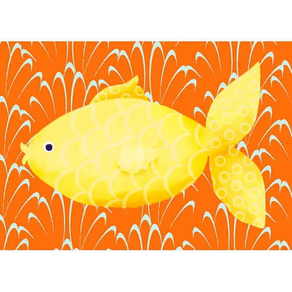 Oopsy Daisy Lenny The Fish 14 Inch Canvas Wall Art - Nautical 1