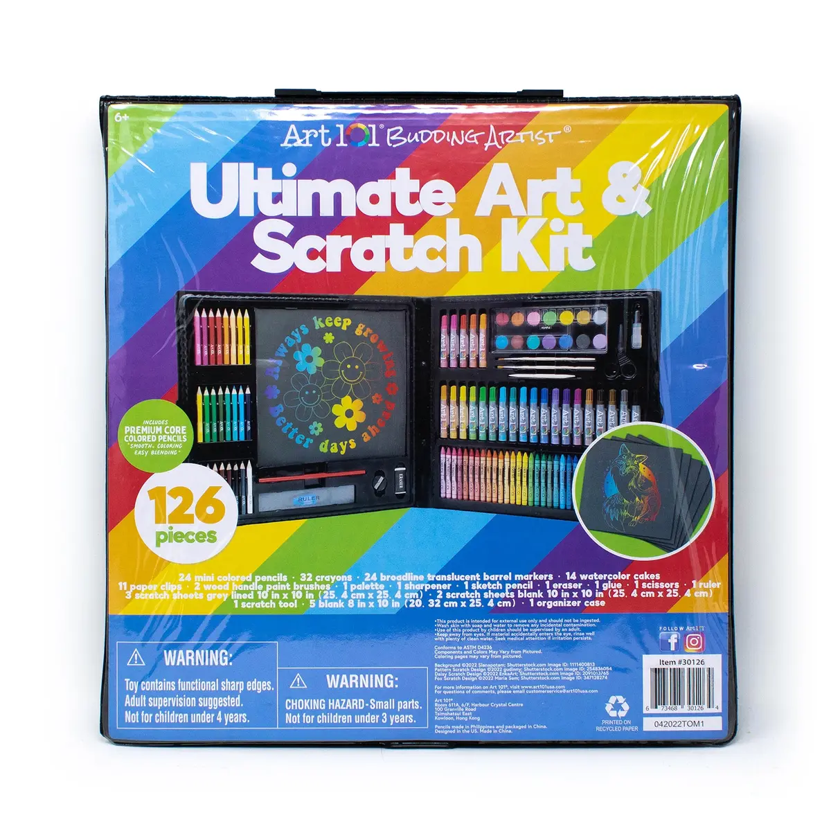 Art 101 Ultimate Scratch Art And Drawing Kit - 126 Pieces 1