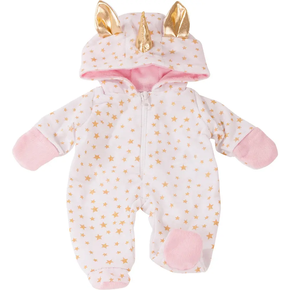 Gotz Unicorn Costume Pajama Sleeper For 13" Dolls With Padded Feet 1