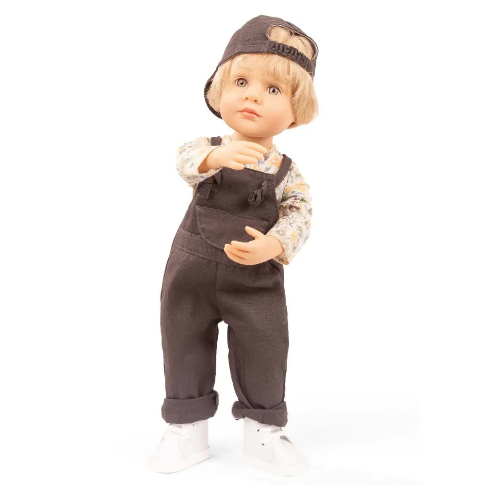 Gotz Little Kidz - Max 14" Multi-Jointed Boy Doll With Denim Dungarees 1