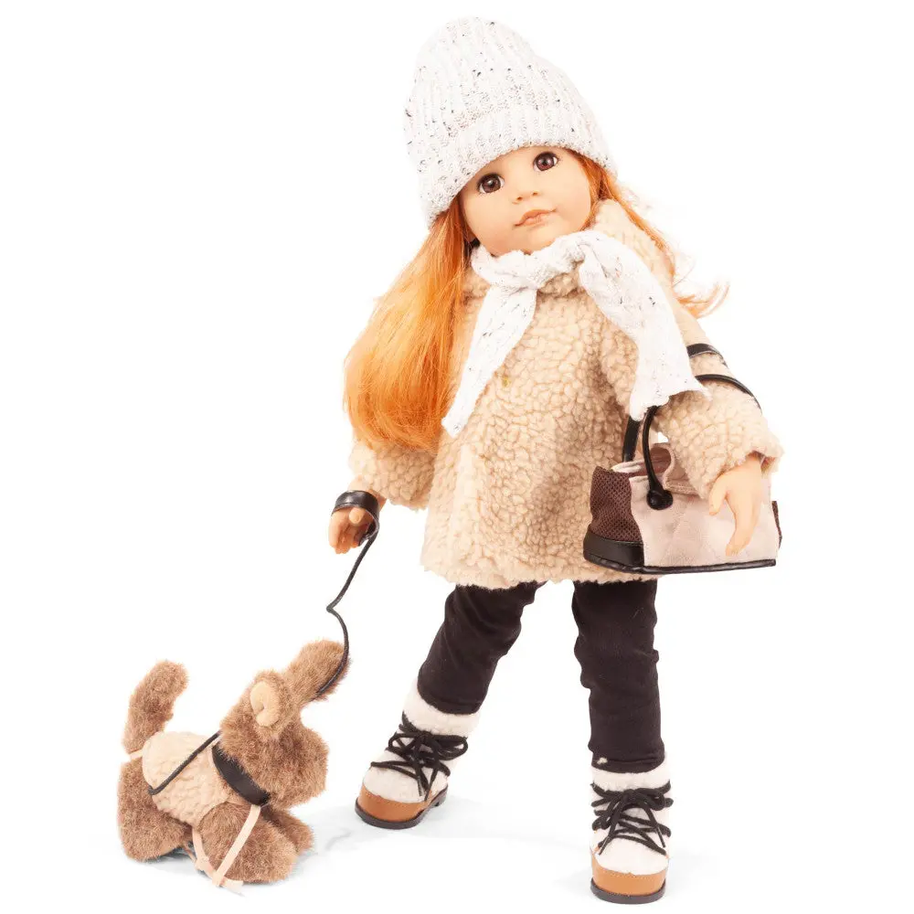 Gotz 19.5" Multi-Jointed Hannah Doll With Puppy Playset 1