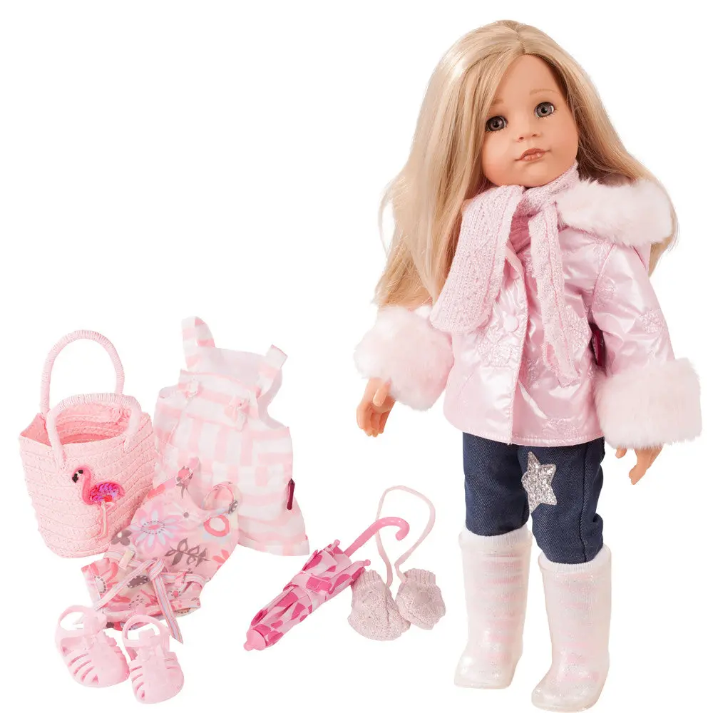 Gotz Hannah 19.5 Inch - All Year Round Posable Doll With Seasonal Outfits 1