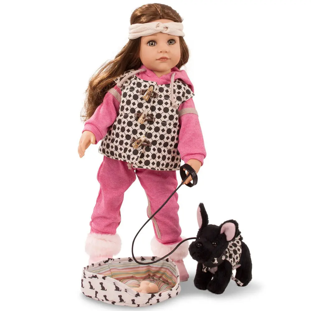 Gotz Hannah Staycation - 19.5 In Poseable Vinyl Doll With Puppy 1
