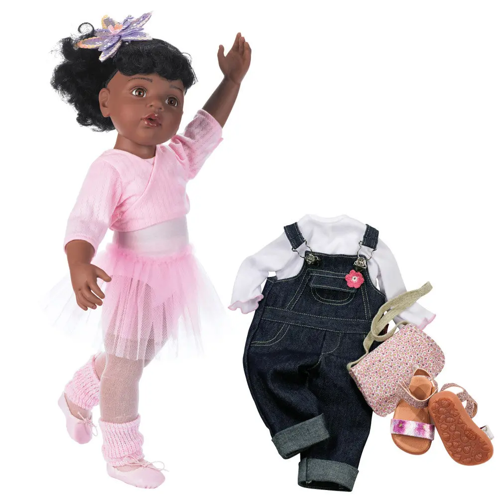 Gotz 19.5 Inch Ballet-Themed Doll - Hannah With Sequin Flower Hair 1