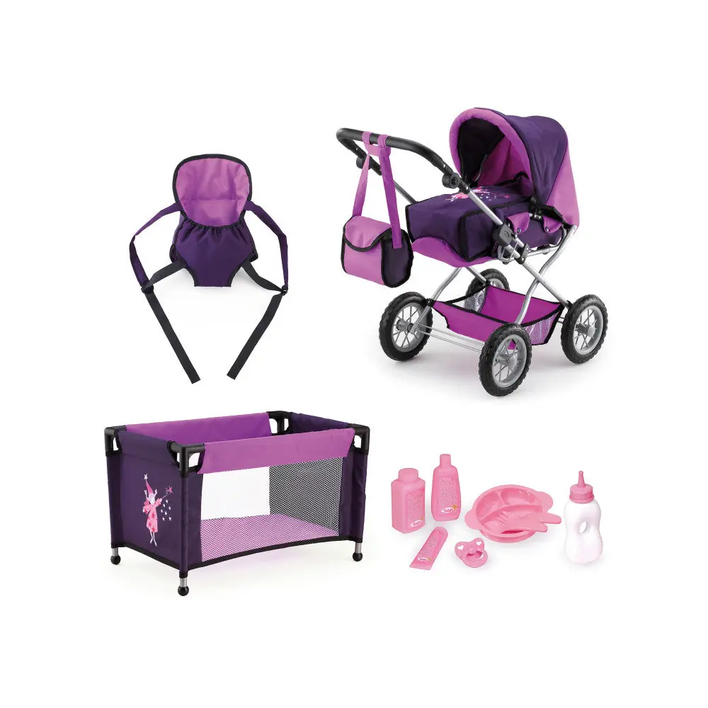 Bayer Design Deluxe Doll Pram Combi Grande Playset 1
