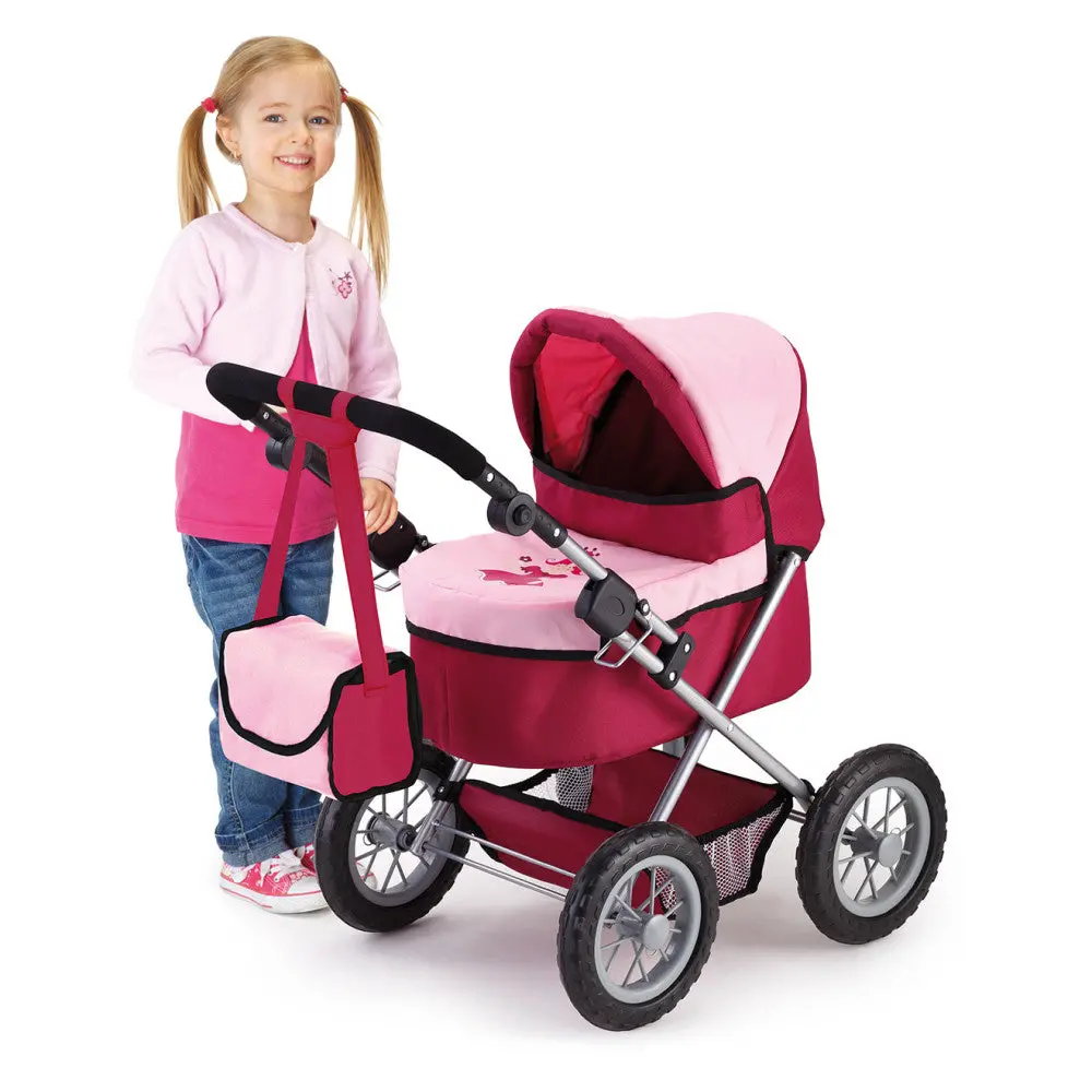 Bayer Design Trendy Doll Pram Stroller - Adjustable And Foldable 1