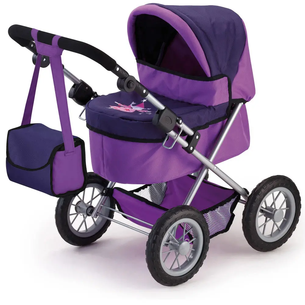 Bayer Design Trendy Doll Pram, Two-Tone Purple & Fairy, Kids Toy Ages 3+ 1