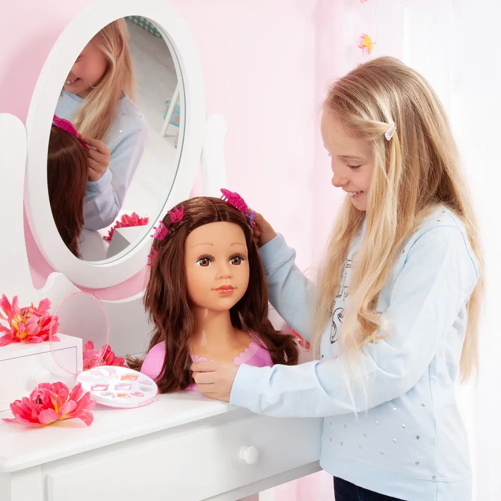 Bayer Design 27Cm Charlene Super Model Styling Head - Luxurious Hair 1