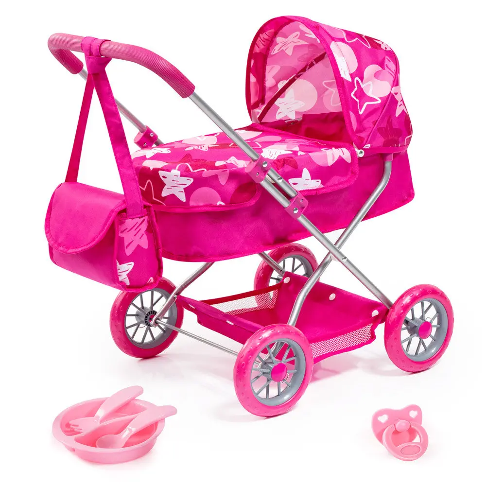 Deluxe Dolls Pram Smarty Set 6 In 1 - Interactive Playset 1