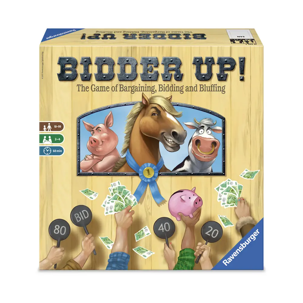 Bidder Up! Dual-Level Strategy Auction Board Game By Ravensburger 1