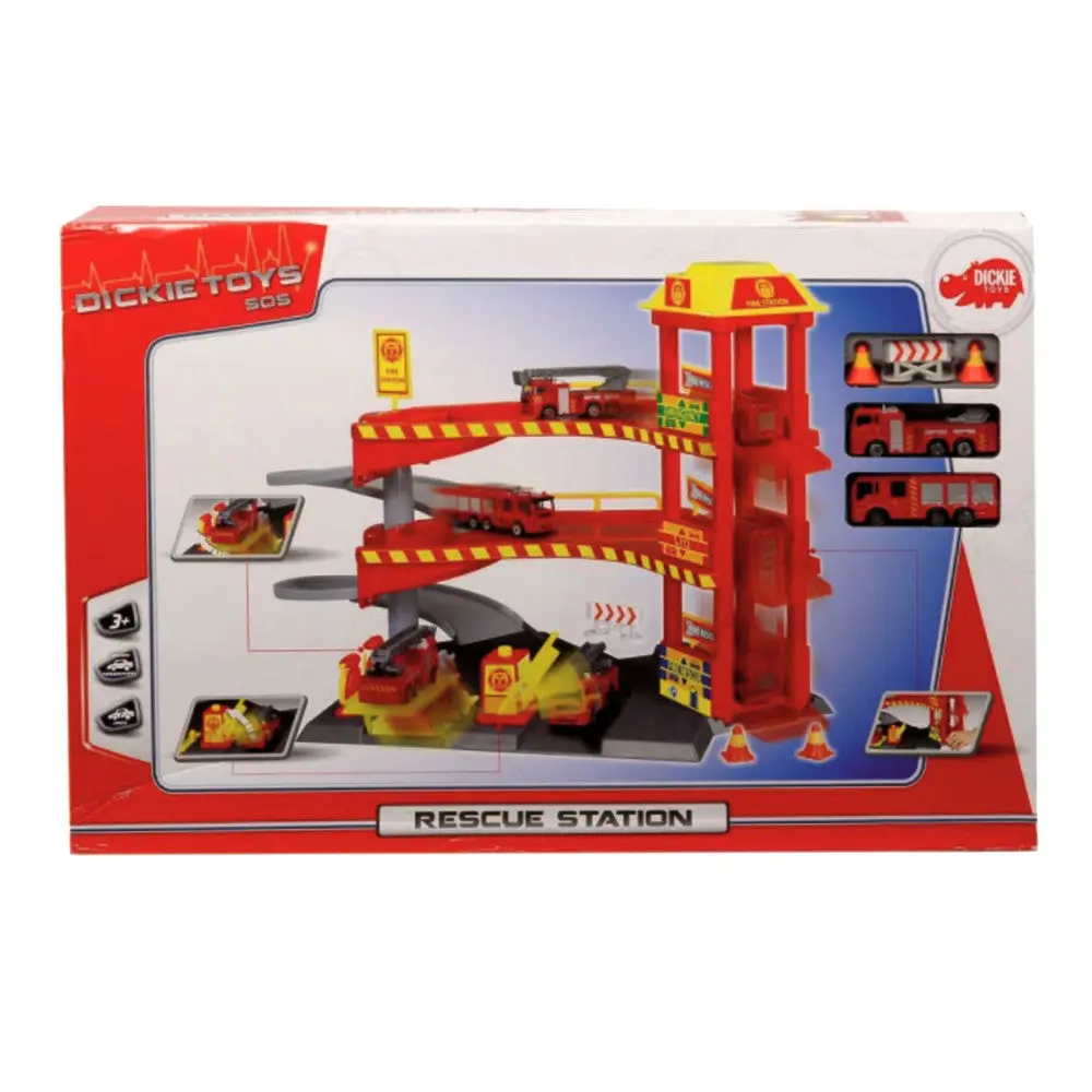 Dickie Toys Fire Station Playset With Light And Sound Effects 1