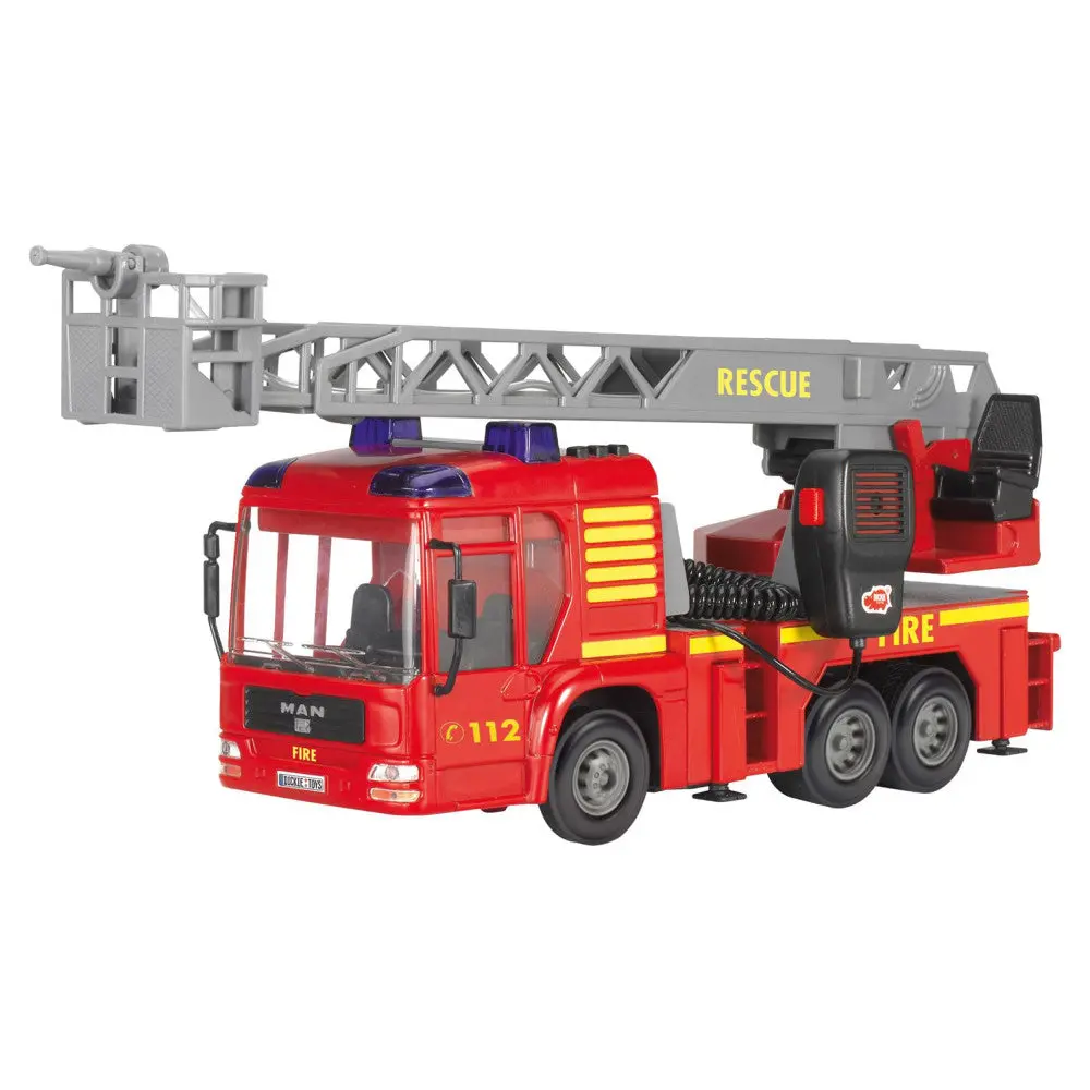 Dickie Toys Man Series Light & Sound Fire Engine With Microphone 1