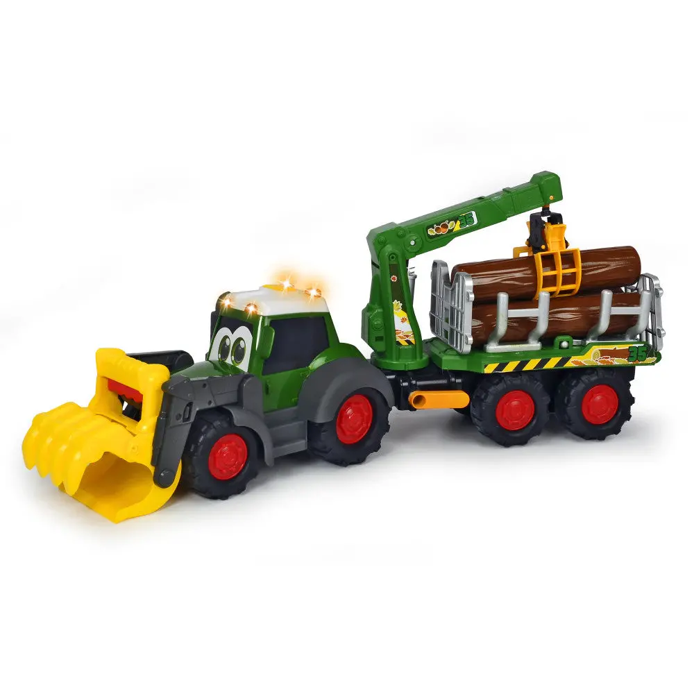 Dickie Toys Happy Fendt Forester Truck And Trailer With Interactive Features 1
