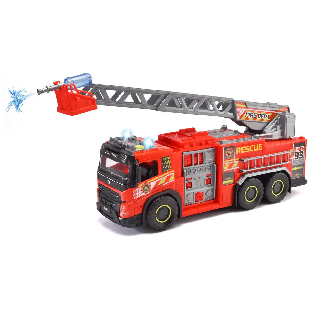 Dickie Toys 22" Volvo Fmx Giant Fire Truck, Red - Interactive Rescue Vehicle, Ages 3+ 1