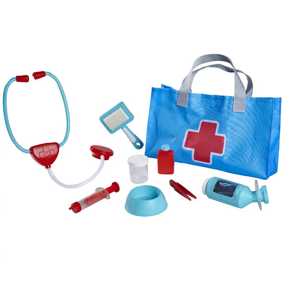 Simba 7-Piece Veterinary & Pet Care Playset - Blue & Red 1