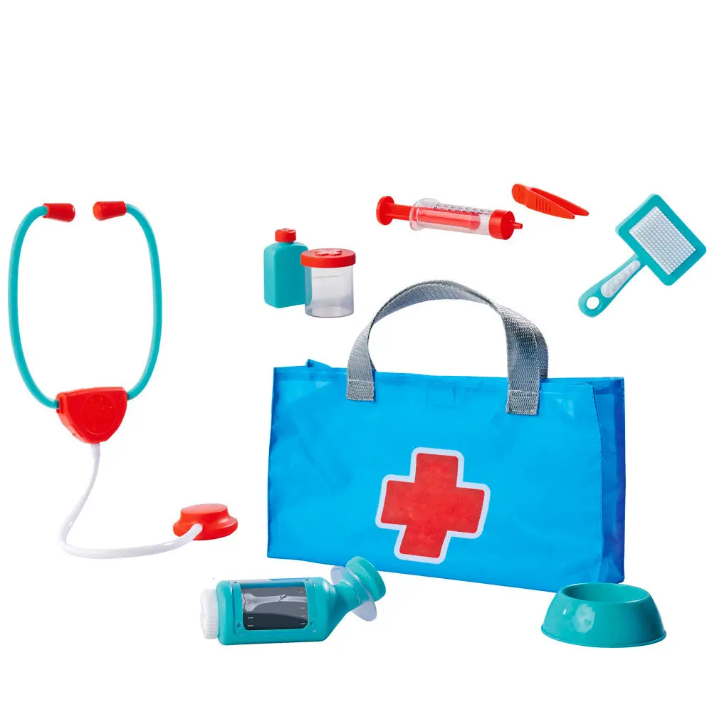 Simba 7-Piece Veterinary & Pet Care Playset - Blue & Red 2