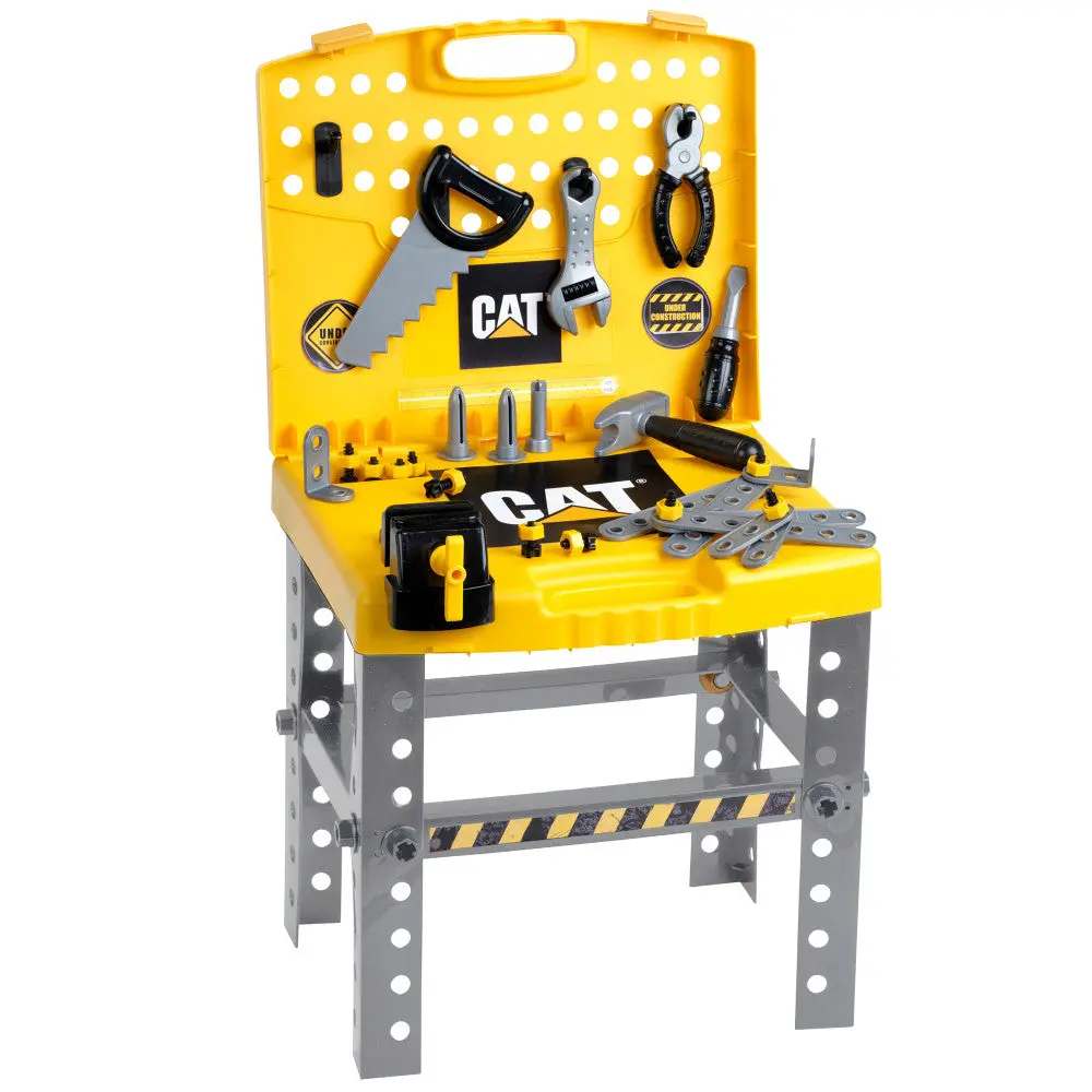 Cat Foldable Workbench - Transportable Tool Shop For Kids 1
