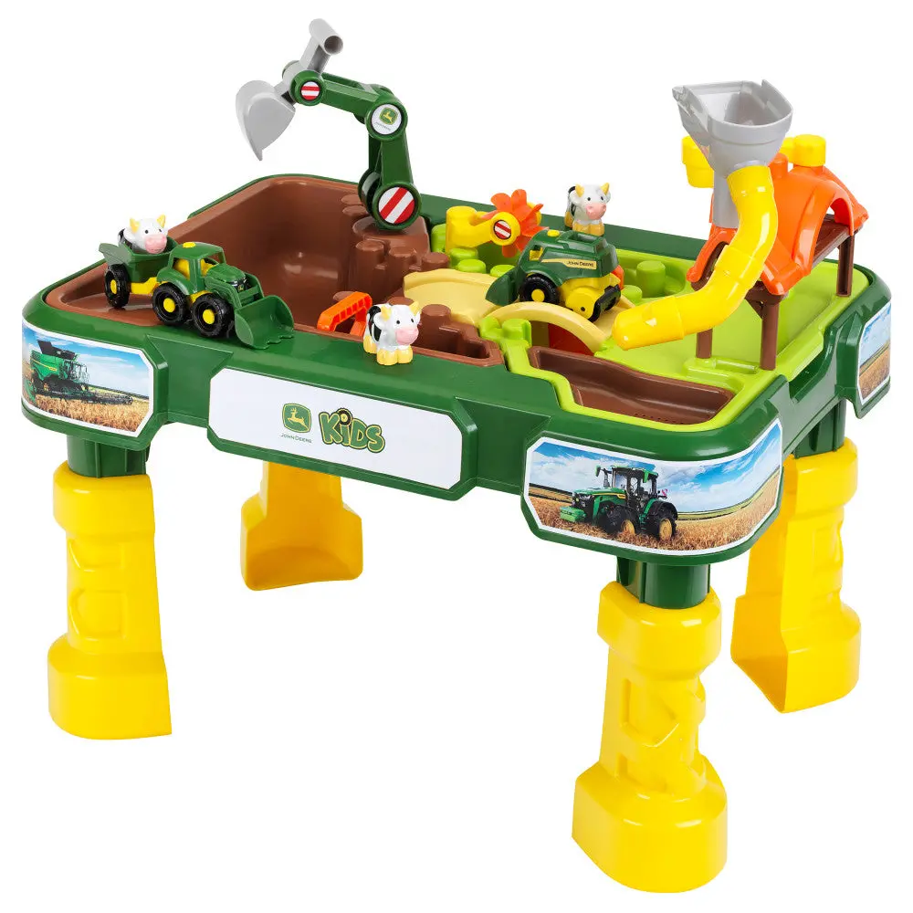 John Deere Farm And Water Table With Tractor And Harvesting Toys 1