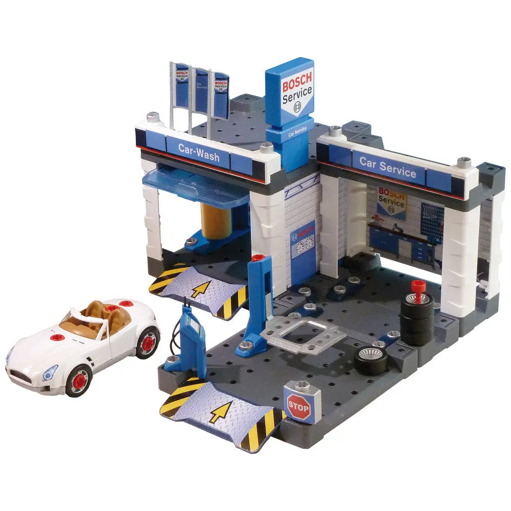 Bosch Service Station Playset - Car Repair With Car Wash 1