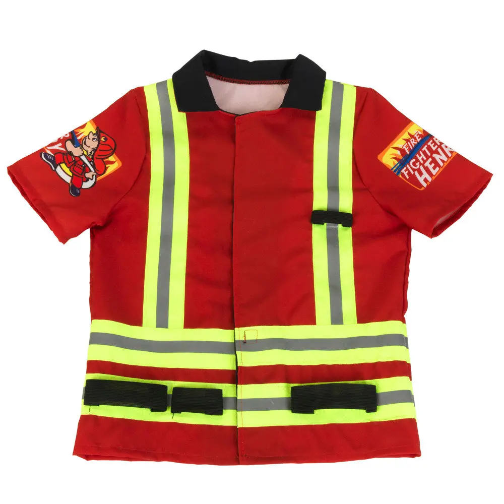 Klein 5-Piece Pro Firefighter Costume - Vibrant Red & Yellow - Kids Ages 3+ 1