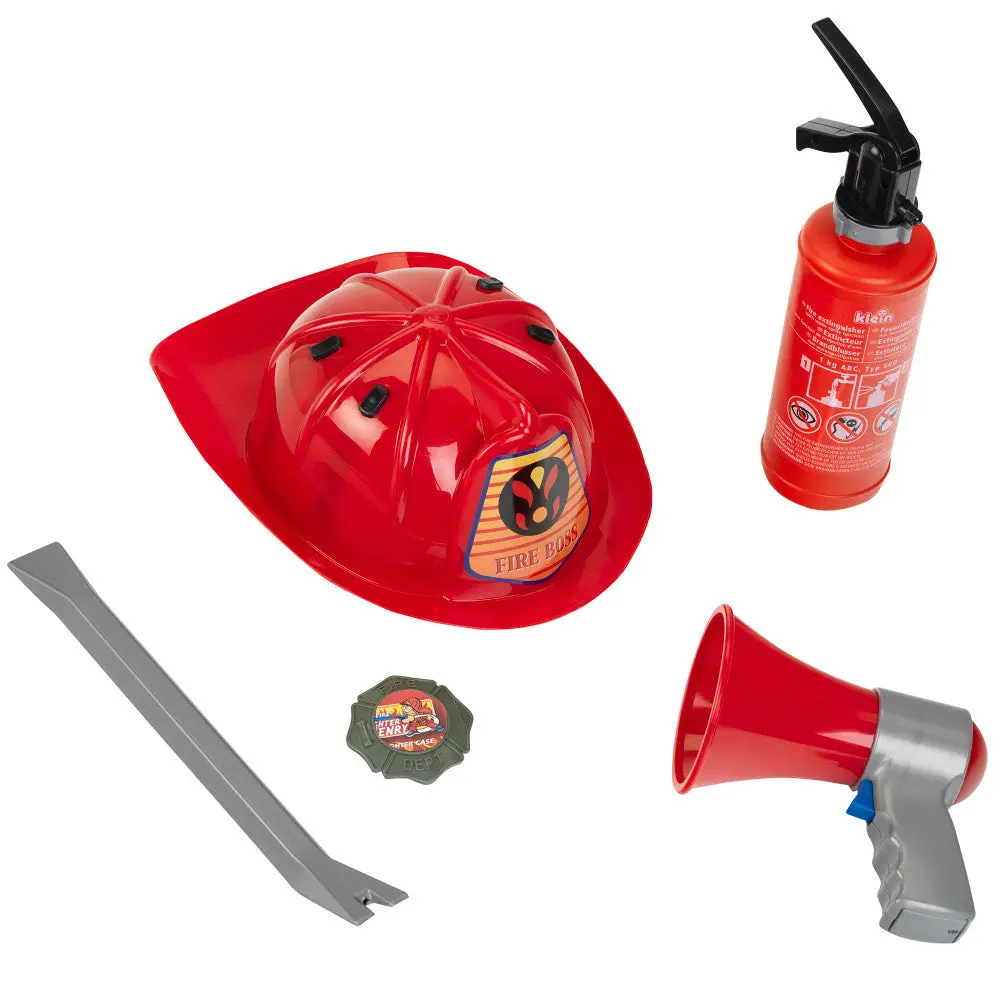 Klein 5-Piece Pro Firefighter Costume - Vibrant Red & Yellow - Kids Ages 3+ 2