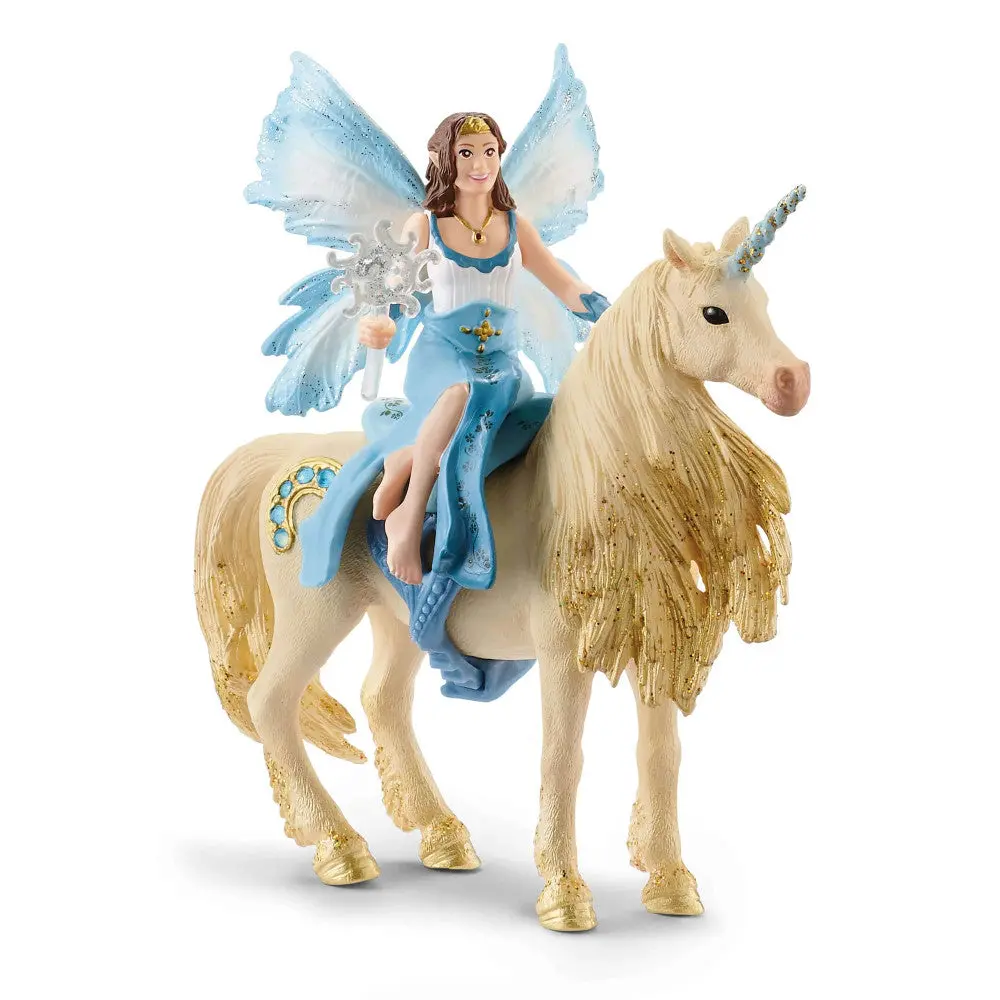 Schleich Bayala Eyela With Golden Unicorn 3-Piece Figurine Set 1