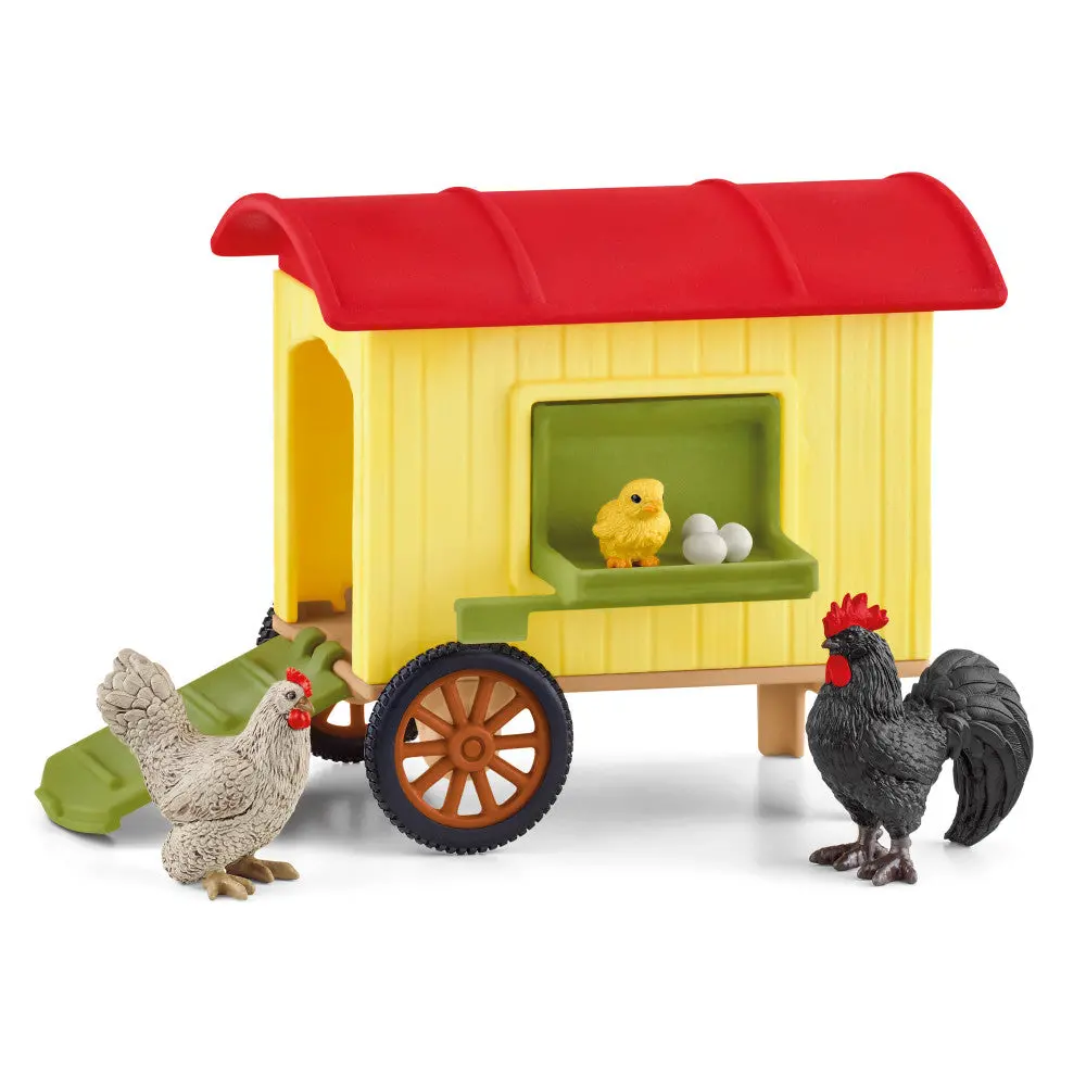Schleich Farm World Mobile Chicken Coop Playset - Exclusive Toy Set For Kids Age 3+ 1