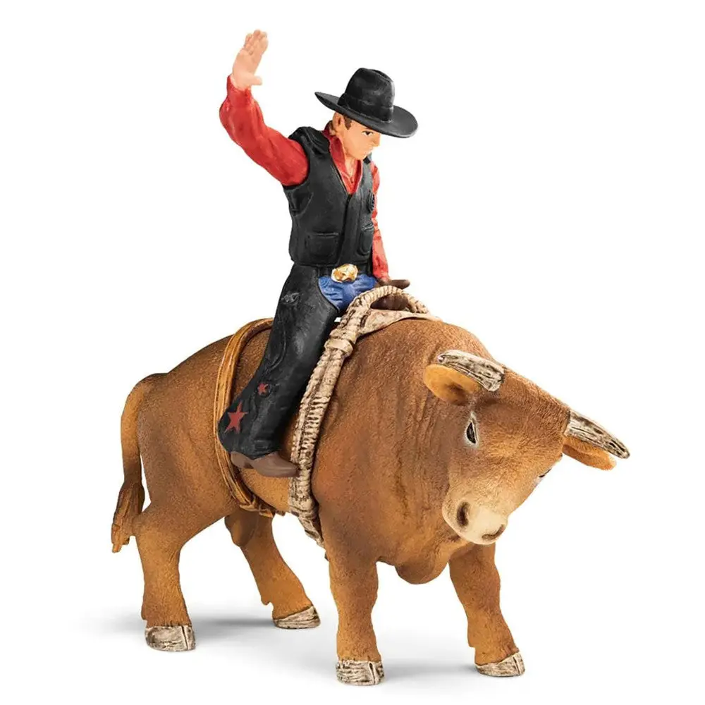 Schleich Farm World Cowboy And Bull Rodeo Playset 1