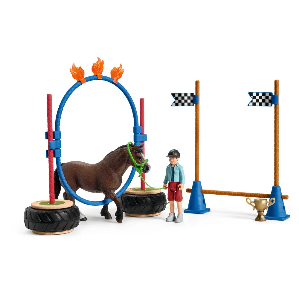 Schleich Farm World Pony Agility Race - 22 Piece Playset 1