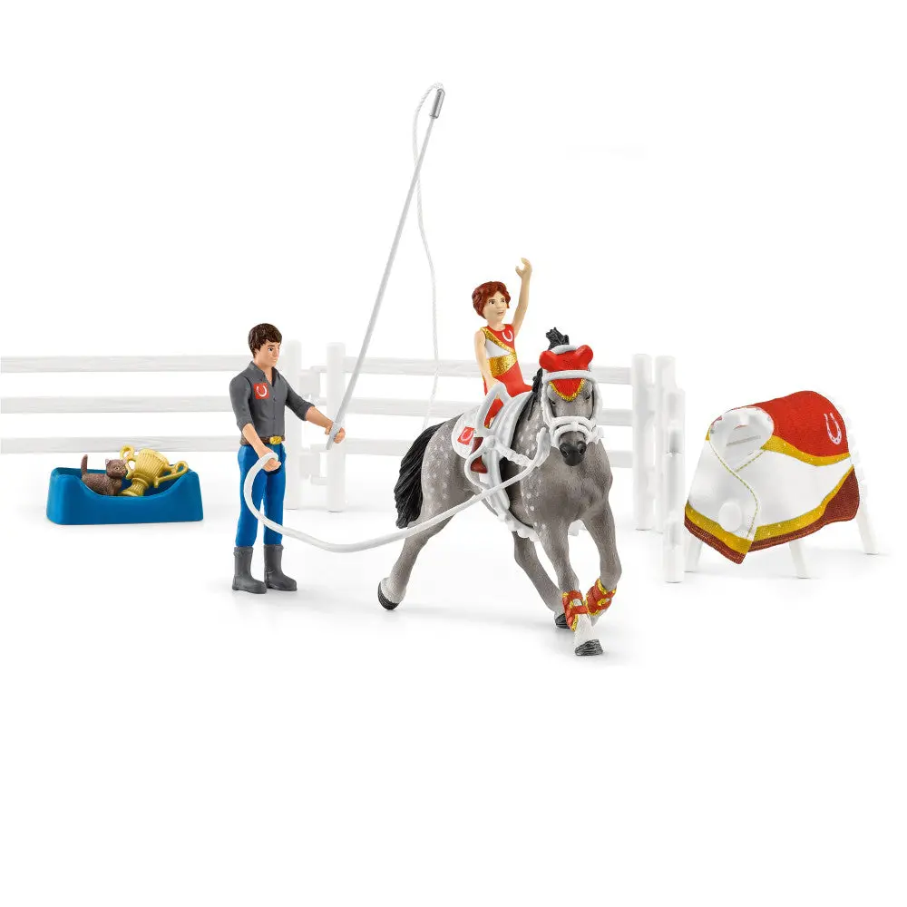 Schleich Horse Club: Mia's Vaulting Set - 18 Piece Equestrian Playset 1