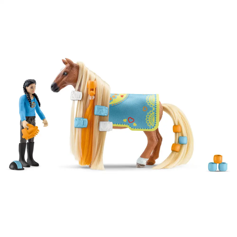 Schleich Sofia's Beauties: Kim & Camamelo Horse Playset With Accessories 1