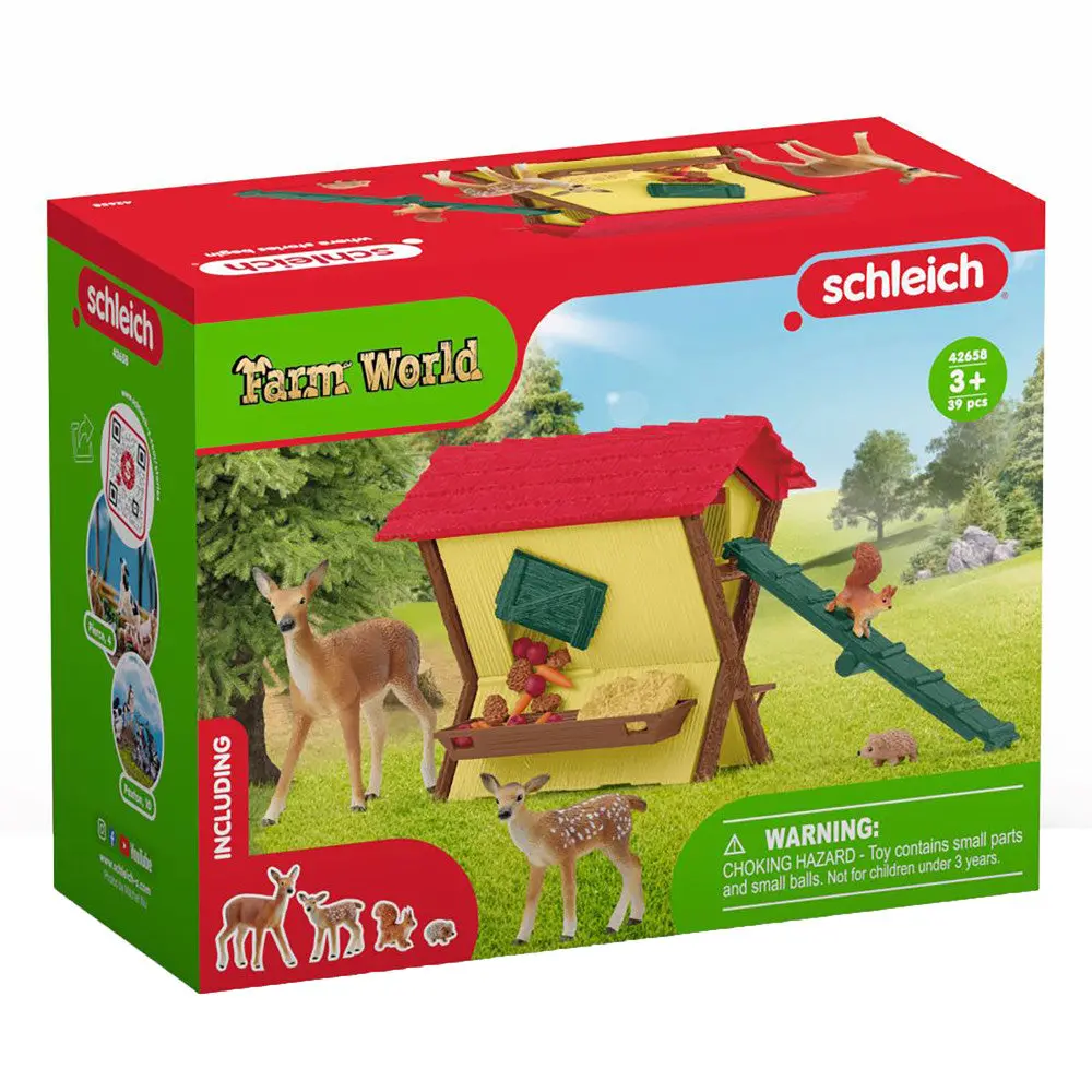 Schleich Farm World Feeding The Forest Animals Playset 1
