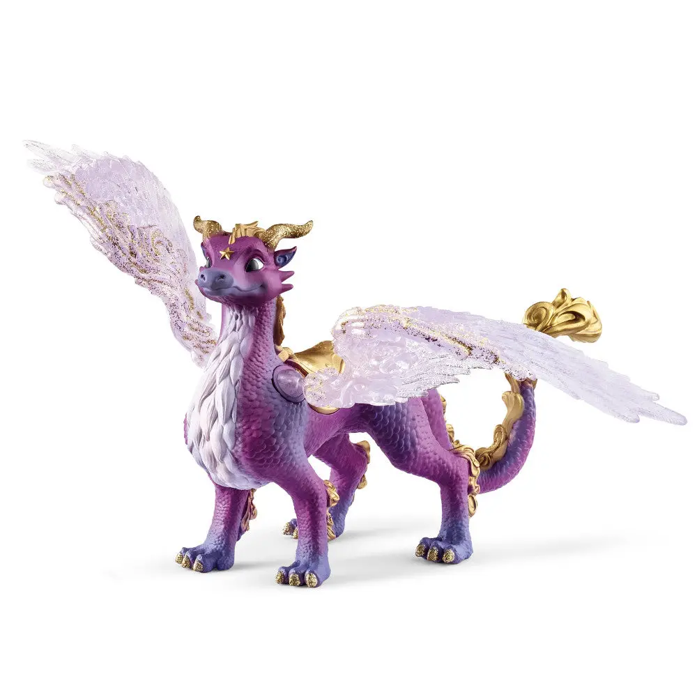 Schleich Bayala 7.09" Night Sky Dragon Figurine - Purple & Gold 1