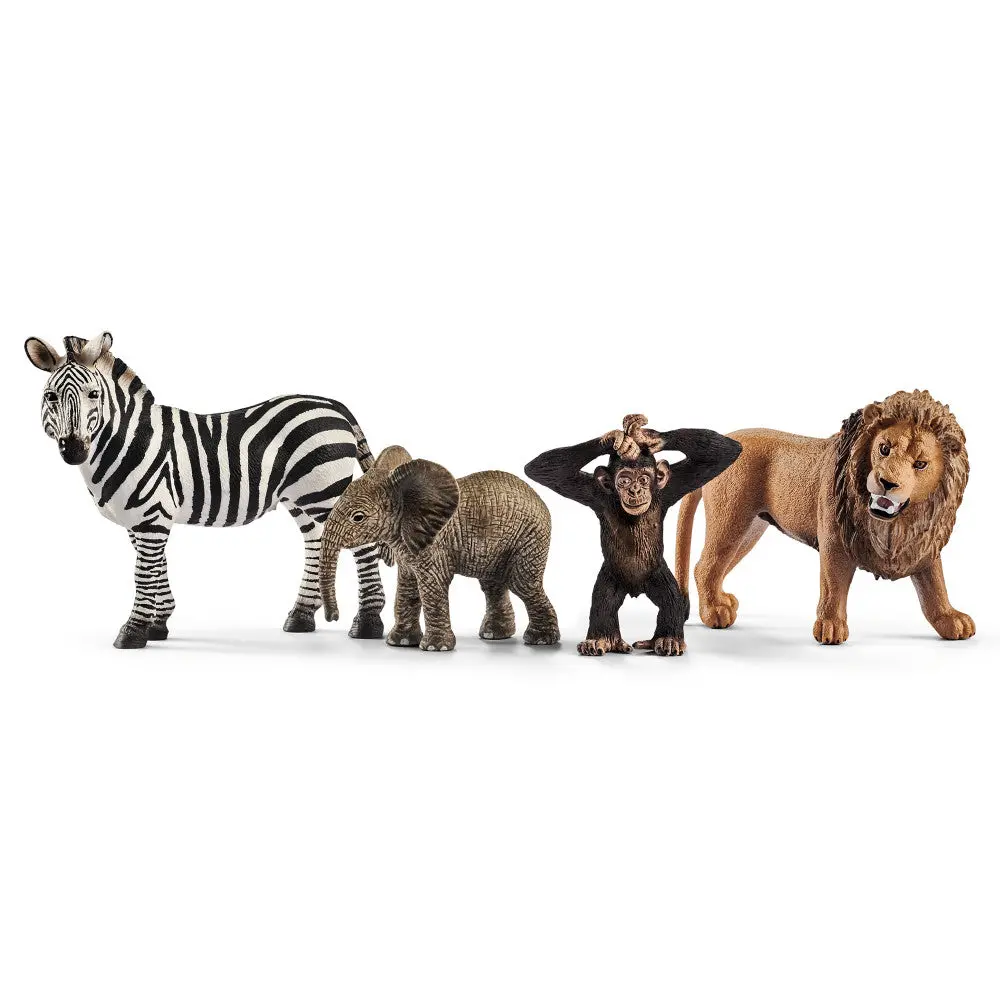 Schleich Wild Life 4Pc Animal Figurine Starter Set - Realistic Wildlife Toys 1