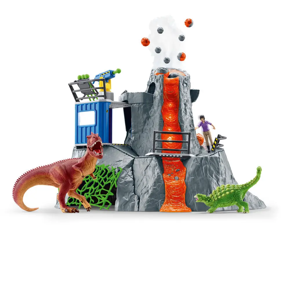 Schleich Dinosaurs Volcano Expedition Base Camp Playset - 60 Pieces 1